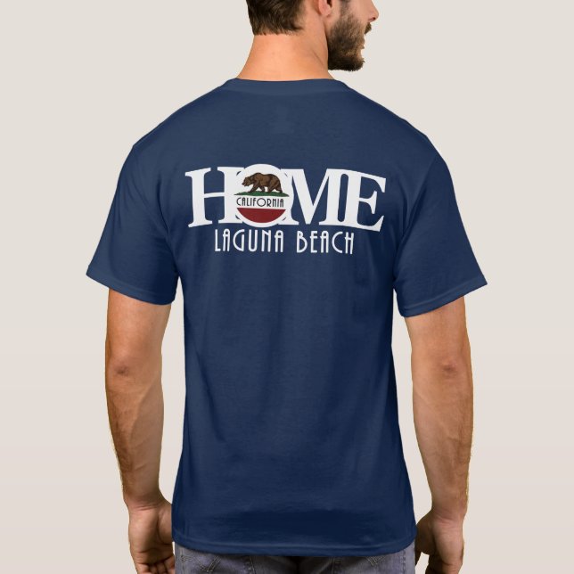 Camiseta HOME Laguna Beach (texto blanco) (Reverso)