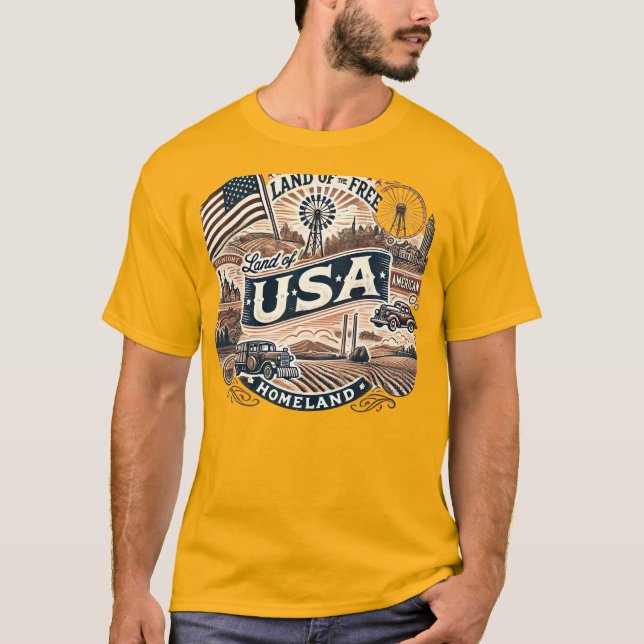 Camiseta Home land America (Anverso)