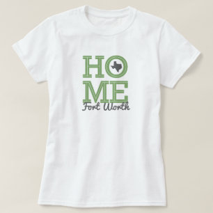 Camiseta HOME - Letras audaces y Texas dan forma al gris ve