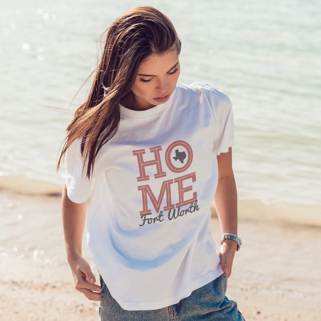 Camiseta HOME - Letras negrita y Rosa de formas de Texas Ma (Subido por el creador)
