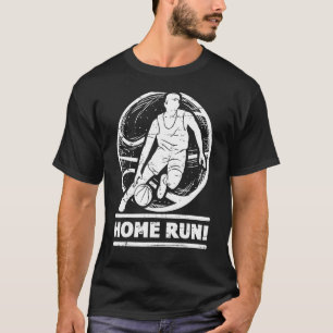 Camiseta Home-Run Basketball Baseball Mash Up Hilarious Non