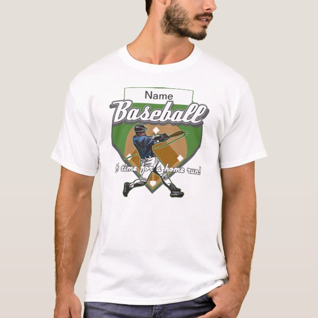 Camiseta Home run personalizado del béisbol (Anverso)