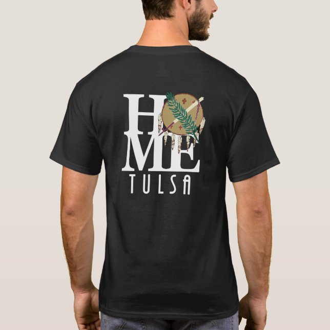 Camiseta HOME Tulsa Oklahoma (impresión posterior) (Reverso)