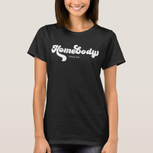 Camiseta Homebody negro de personalizable desde tipo de cos