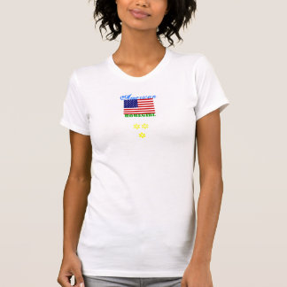 Camiseta homegirl americano + bandera de los E.E.U.U.