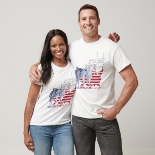 Camiseta Homenaje a corazones valientes blanco