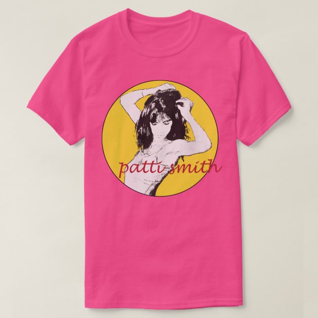 Camiseta Homenaje a fan del rock de Punk retro de Patti Smi (Diseño del anverso)