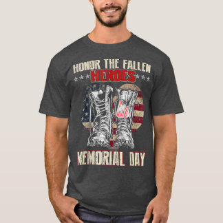 Camiseta Homenaje a la bandera vintage del Día de los Héroe