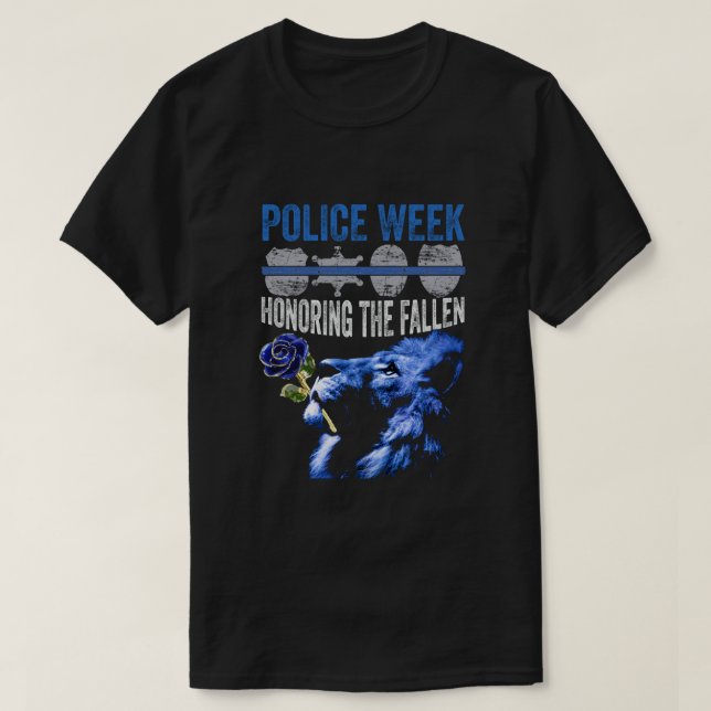 Camiseta Homenaje a la semana de la policía nacional caída (Diseño del anverso)