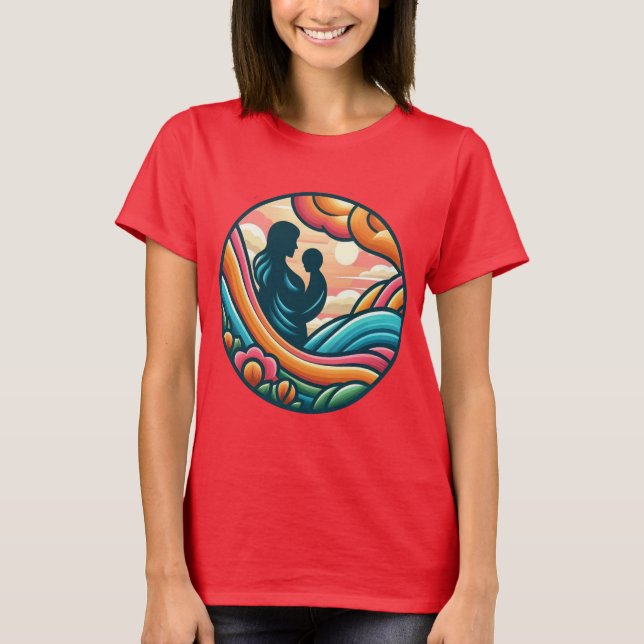 Camiseta Homenaje a las mujeres de las madres en lo básico (Anverso)