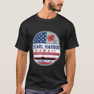 Camiseta Homenaje a Pearl Harbor En Hawaii Día De La Bander
