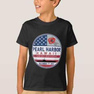 Camiseta Homenaje a Pearl Harbor En Hawaii Día De La Bander