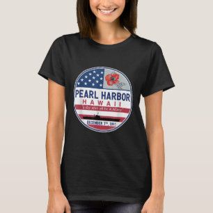 Camiseta Homenaje a Pearl Harbor En Hawaii Día De La Bander