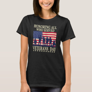 Camiseta Homenaje a todos los que sirvieron a los veteranos
