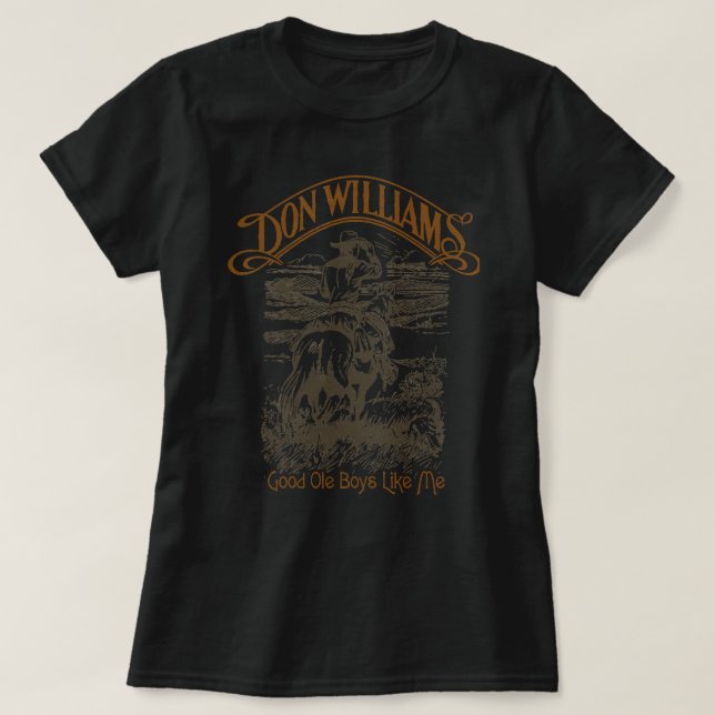 Camiseta Homenaje al ícono del país clásico de Don Williams (Diseño del anverso)