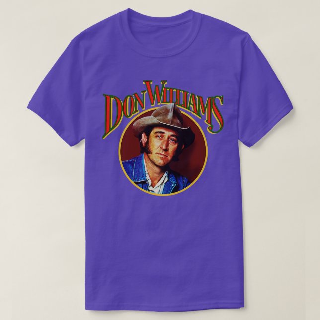 Camiseta Homenaje al ícono del país clásico de Don Williams (Diseño del anverso)