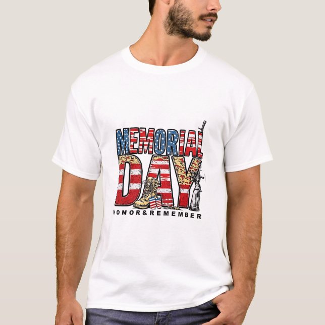Camiseta Homenaje en el Día Conmemorativo y Recuerde la Ban (Anverso)