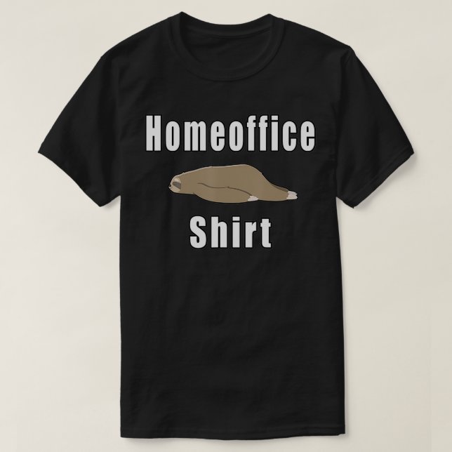 Camiseta Homeoffice Sloth Funny (Diseño del anverso)