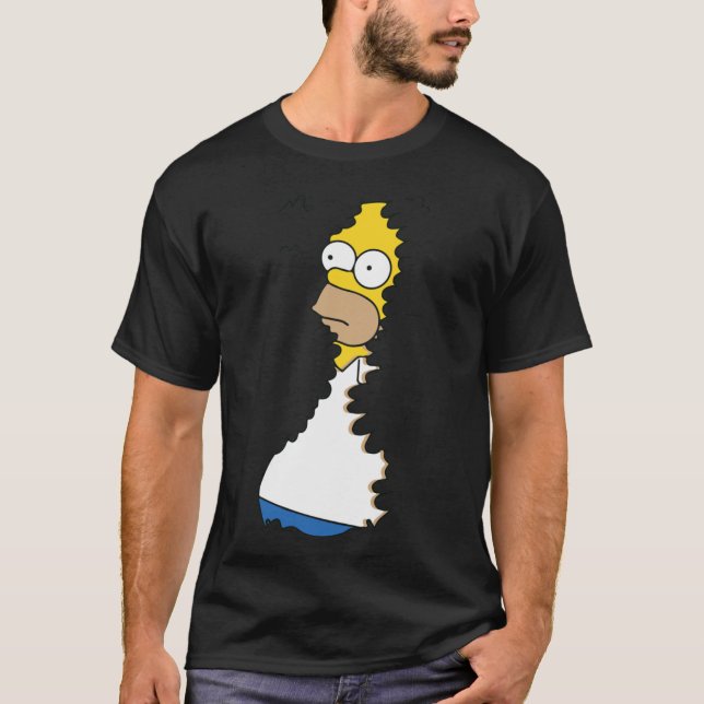 Camiseta Homer In Hedges Classic T-Shirt (Anverso)
