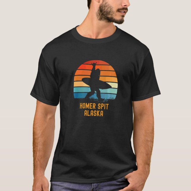 Camiseta Homer Spit Alaska Sasquatch Souvenir (Anverso)