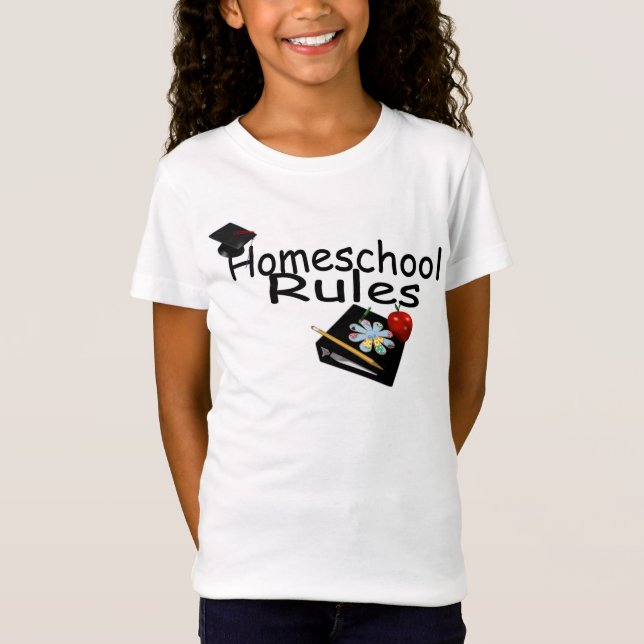 Camiseta Homeschoa Rules Chicas Bella (Anverso)