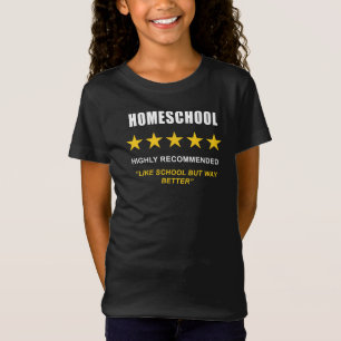 Camiseta Homeschool - Alto Recomendado: Gracioso Sarcástico