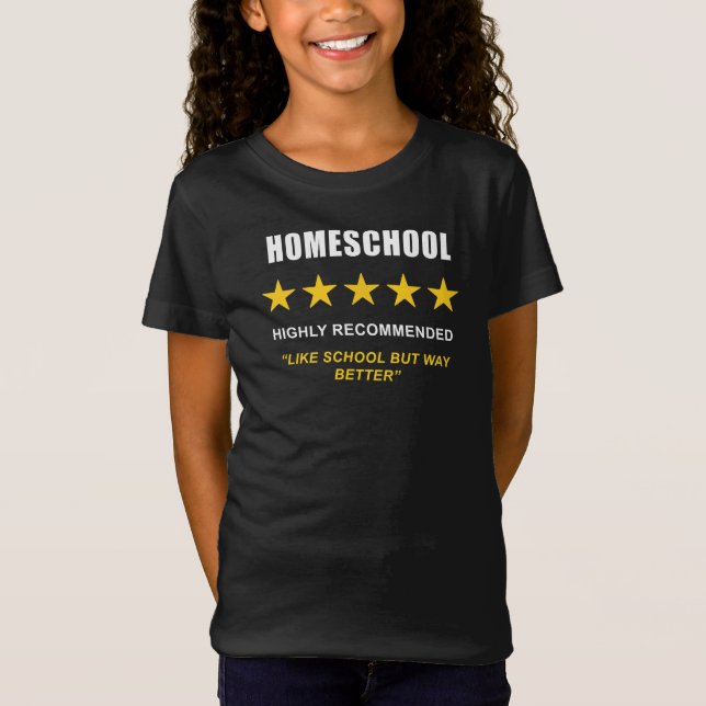 Camiseta Homeschool - Alto Recomendado: Gracioso Sarcástico (Anverso)