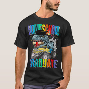 Camiseta Homeschool Graduado Monster Camión Dinosaurio T-re