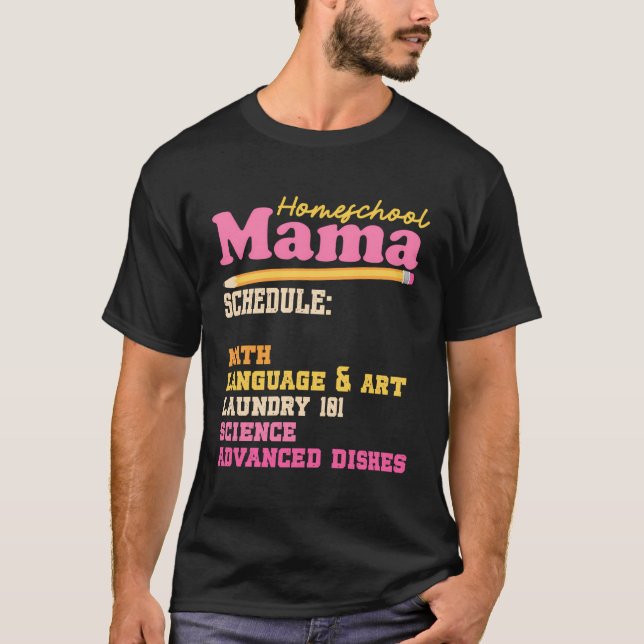 Camiseta Homeschool Mama Home School Homeschooling Mom Moth (Anverso)