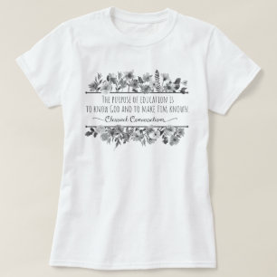 Camiseta Homeschool Mom CC Conversaciones Maestro de Memori