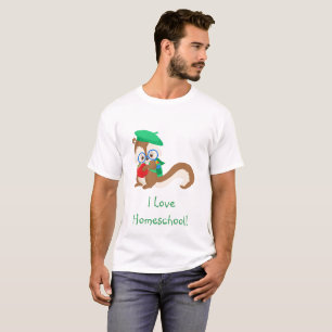 Camiseta Homeschool Squirrel