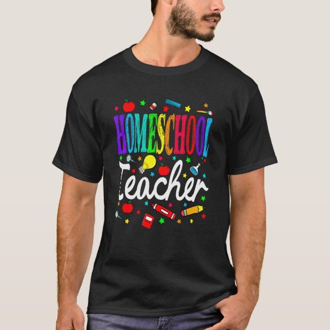 Camiseta Homeschool Teacher Back To School Boys Girls (Anverso)