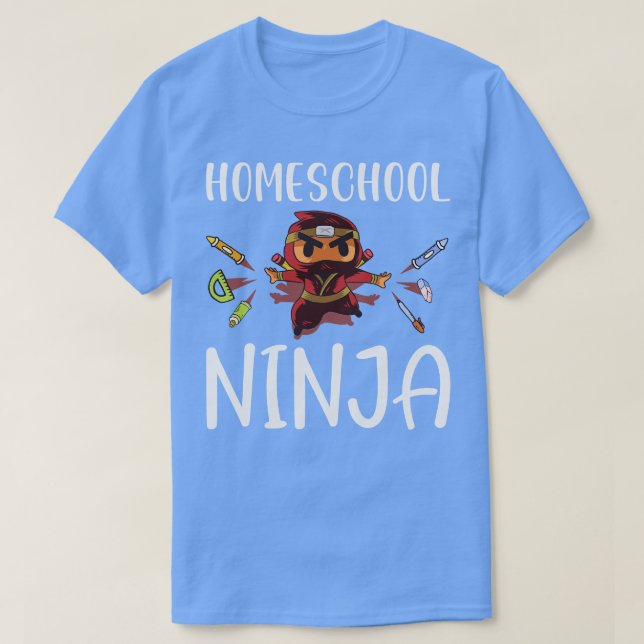 Camiseta Homeschooler Ninja Learning Homeschooling  (Diseño del anverso)