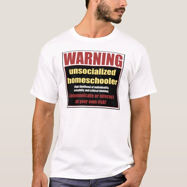Camiseta homeschoolers unsocialized (Anverso)