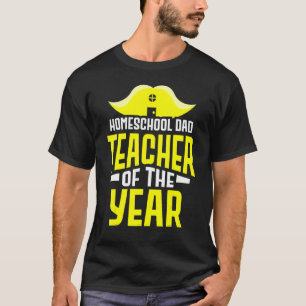 Camiseta Homeschooling Dad Teacher Of The Year Homeschool F