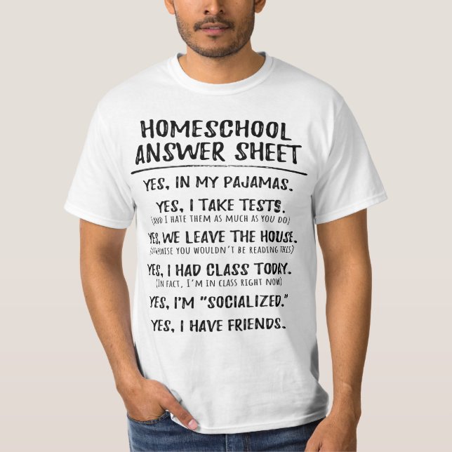 Camiseta Homeshool Student Soialized Inspired  (Anverso)