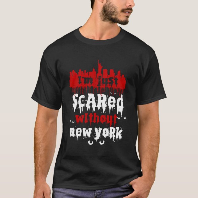 Camiseta Homesisia Nueva York América Halloween Scary (Anverso)