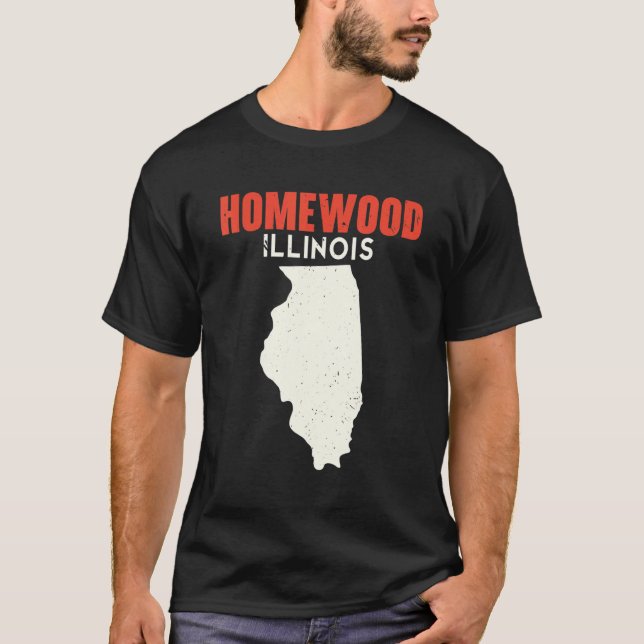 Camiseta Homewood Illinois Estados Unidos de América Viaje  (Anverso)