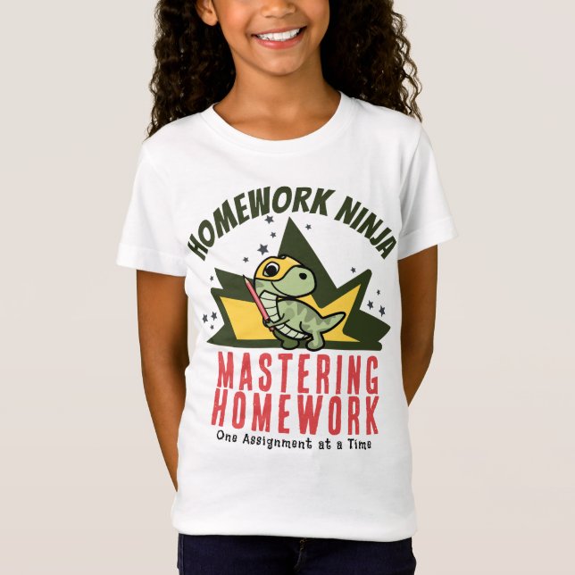 Camiseta Homework Ninja: domesticando el trabajo doméstico (Anverso)