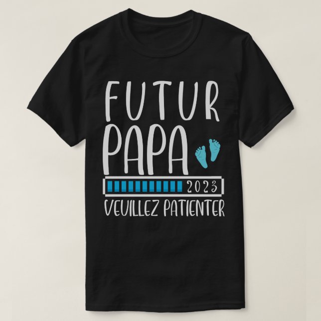Camiseta Homme Futur papa 2023 (Diseño del anverso)