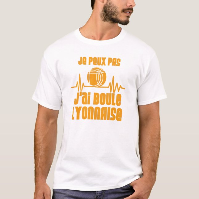  Camiseta Homme humoristique Je peux pas, j'ai Bou (Anverso)