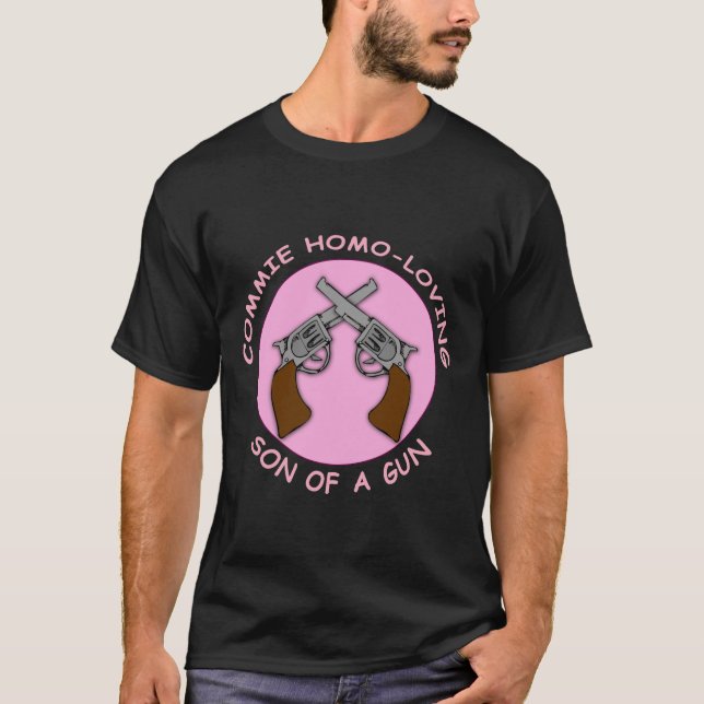 Camiseta Homo del Commie que ama al hijo de un arma (Anverso)