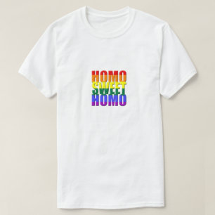Camiseta Homo Sweet Homo Gay Pride Desfile Humor LGBT Graci