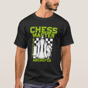 Camiseta Homólogo de ajedrez maestro de ajedrez de piezas d