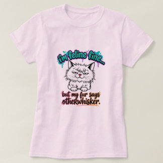 Camiseta Homophone jokes about cats T-Shirt