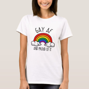 Camiseta HOMOSEXUAL AF y orgulloso de ello