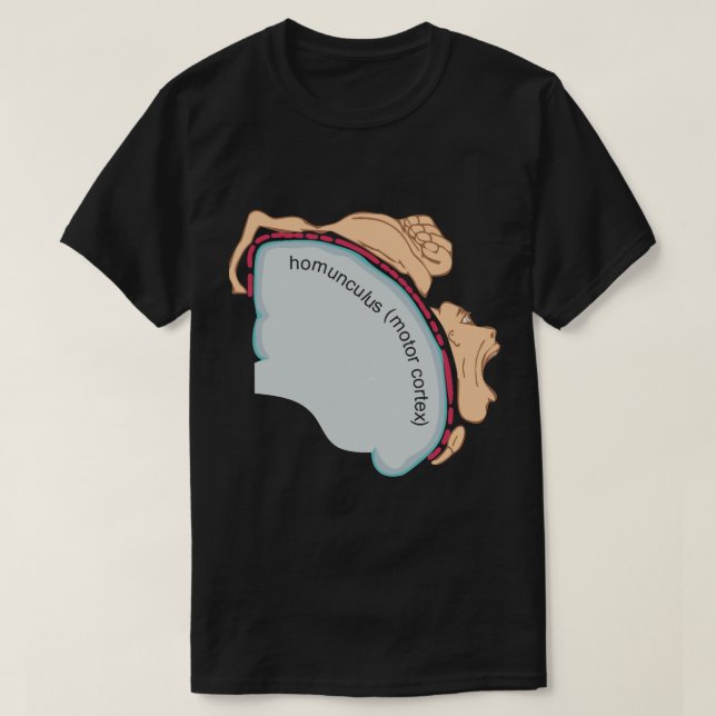 Camiseta Homunculus (corteza motora) (Diseño del anverso)