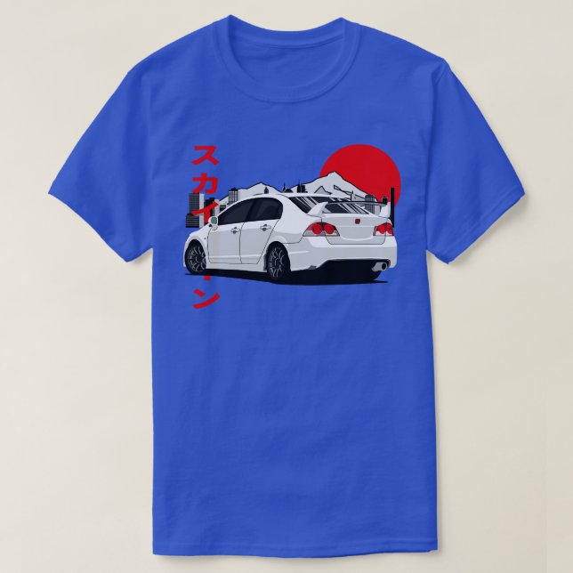Camiseta Honda Civic FD Tipo R Estilo JDM (Diseño del anverso)