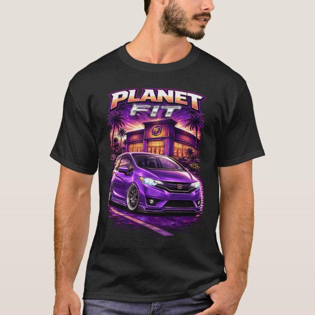 Camiseta Honda Fit 3ra Gen Planet Fit (Anverso)