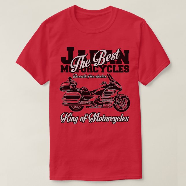 Camiseta HONDA GOLDWINGS rey de las motocicletas 1 (Diseño del anverso)